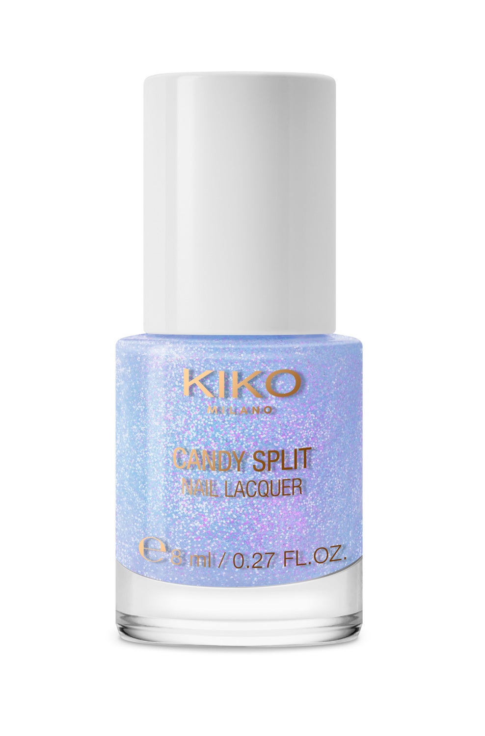 Esmalte Candy Split tono 03 Periwinkle Cream de Kiko Milano con efecto glaseado de azúcar (2,95€)