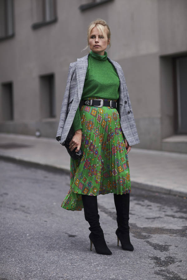 Y, como dice el refrán, "la que de verde se viste, por guapa se tiene"