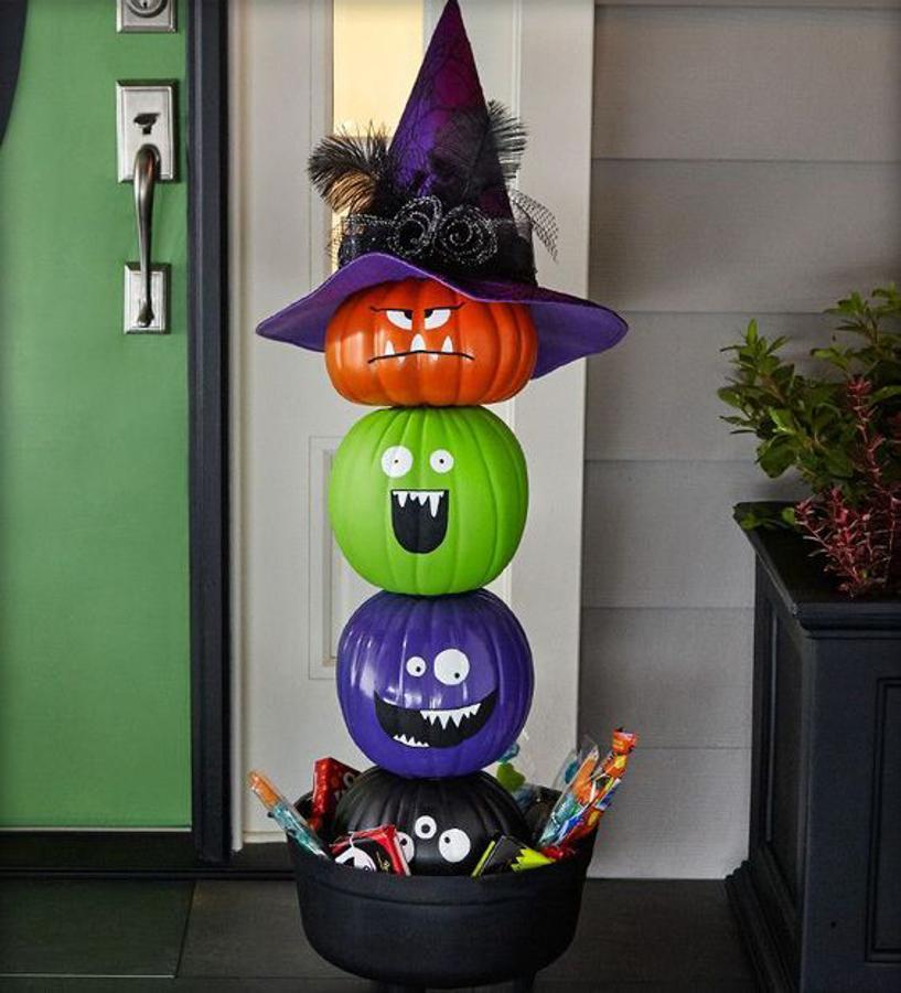 Quizá estas calabazas no dan mucho miedo, ¡pero son geniales!