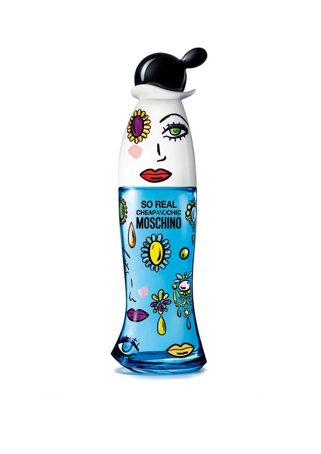 Después de 20 años de éxito y premios, el perfume Cheap&Chic de Moschino estrena una nueva versión, So Real. Se trata del mismo frasco que representa a Olivia, la animada novia de Popeye, pero "vestido" por Jeremy Scott, que también ha participado en la creación del nuevo aroma.