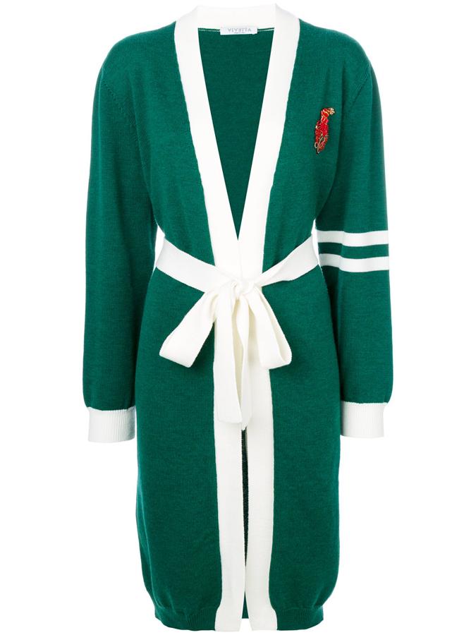 Chaqueta verde con detalles en blanco de Vivetta. Precio: 533 euros.