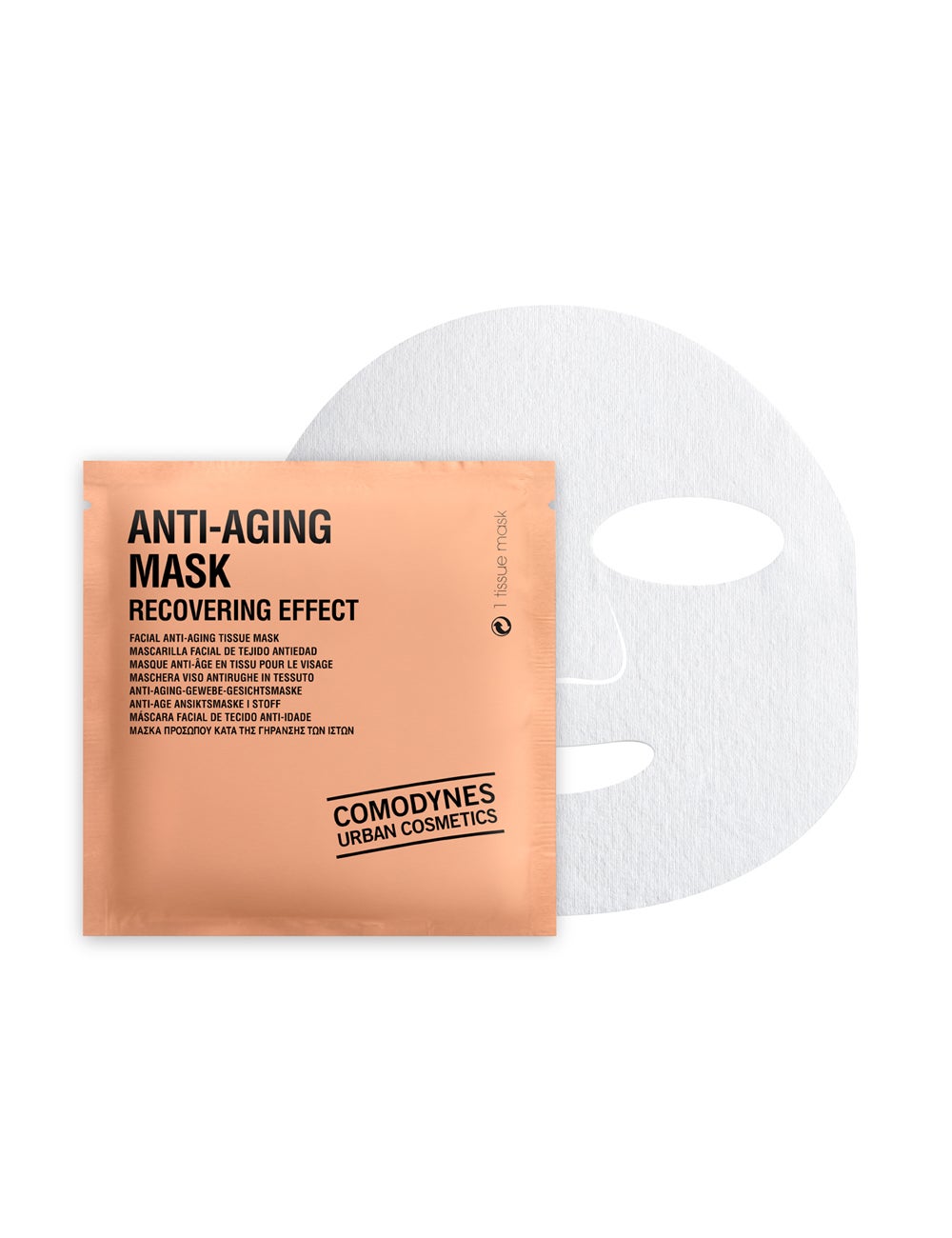 Tratamientos intensivo con activos hidratantes, antiarrugas y antioxidantes para pieles desvitalizadas. La recuperación es exprés gracias a la alta concentración de activos, similar a la de un sérum y al formato tejido de la mascarilla que favorece su penetración. Con efecto antioxidante y antiarrugas hidrata la piel, difumina las arrugas de expresión y unifica el tono. (9€)