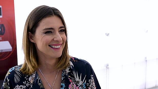 Sandra Barneda, durante la entrevista.