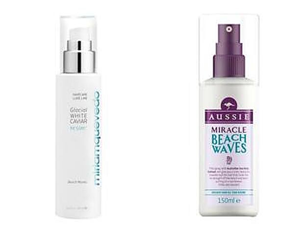 Ondas envidiables. Glacial White Caviar Resort Beach Waves de Miriam Quevedo (38 euros). Beach Waves de Aussie (6,99 euros).