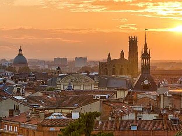 Casco histórico de Toulouse, Francia.