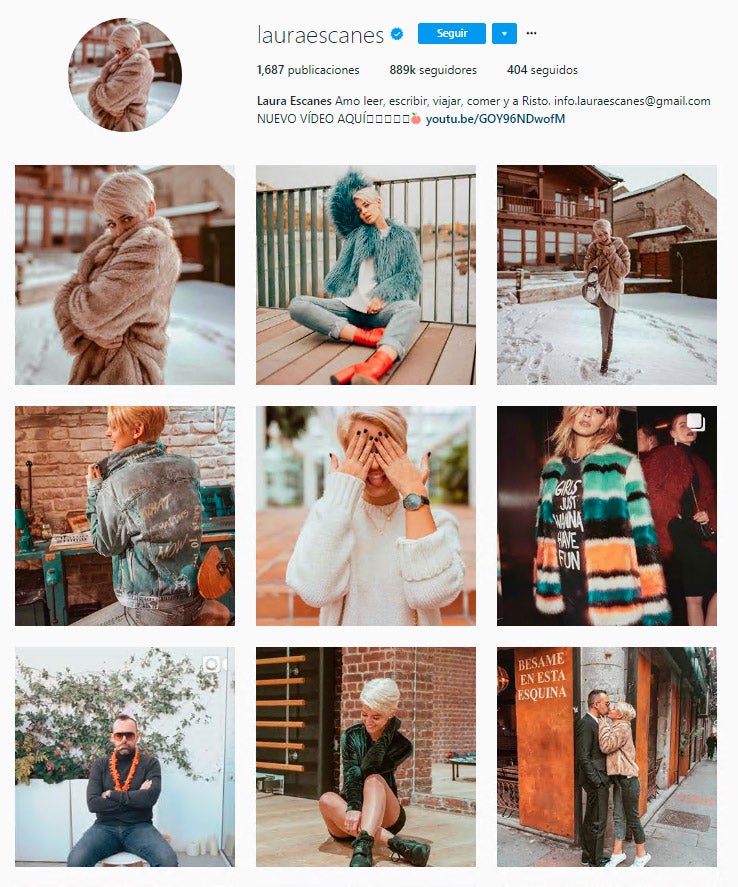 Casi llega al millón de seguidores, la mujer de Risto Mejide consigue 87,200 likes de media, lo que significa un 10% de engagement con sus seguidores.