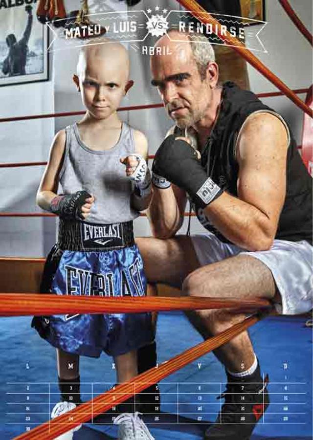 Luis Tosar se llevó algún que otro derechazo de Mateo durante la sesión de fotos.