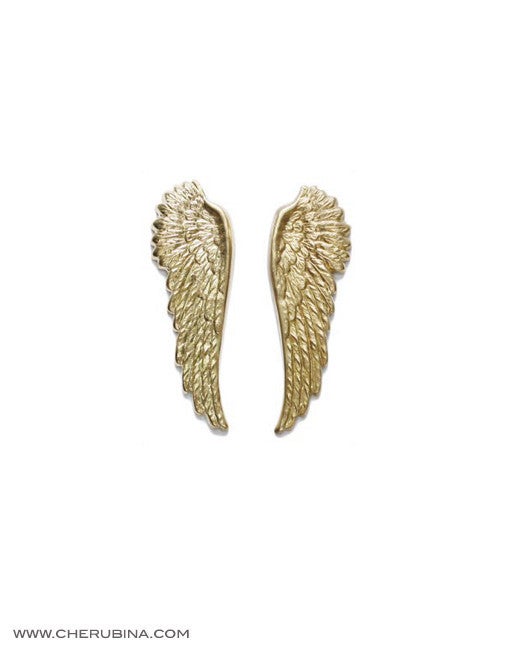 Unos pendientes también te pueden hacer volar y ningunos mejor que los de alas de Cherubina. Precio: 40 euros.