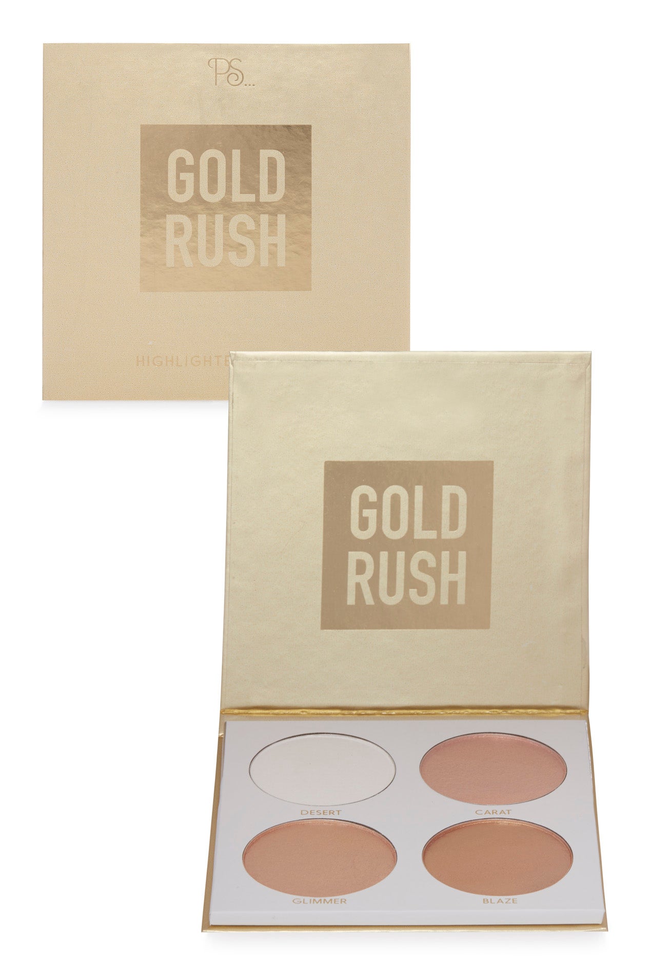 Paleta de colorete Gold Rush de la colección de maquillaje de Navidad 2017 de Primark (6€)