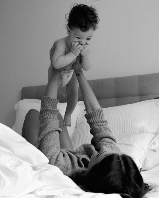 Noelia López ha mostrado varias fotos con su pequeño en las redes sociales, como esta que vemos.