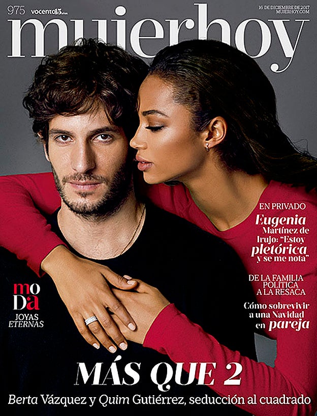 Quim Gutiérrez y Berta Vázquez posan en la portada de Mujerhoy con estilismo de Eva Barrallo.