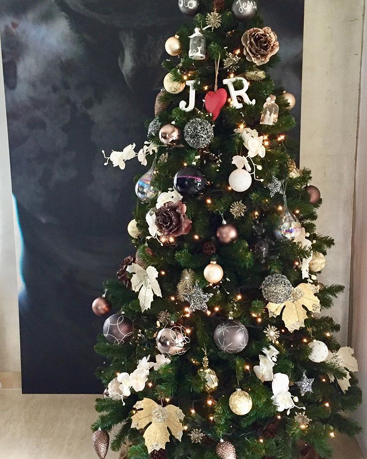El presentador Jesús Vázquez subía a su cuenta de Instagram esta imagen de su árbol de Navidad. Añadía: Os deseo mucha salud, paz y alegría en estas fiestas y siempre. Feliz Navidad.