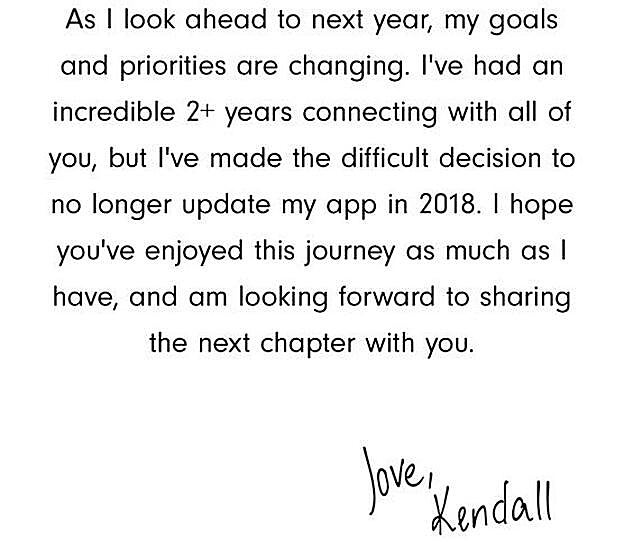 Despedida de Kendall Jenner.