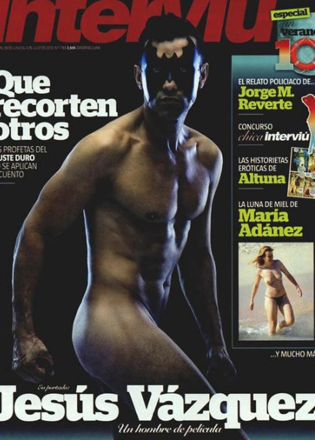 Jesús Vázquez fue el primer hombre en posar para la revista.