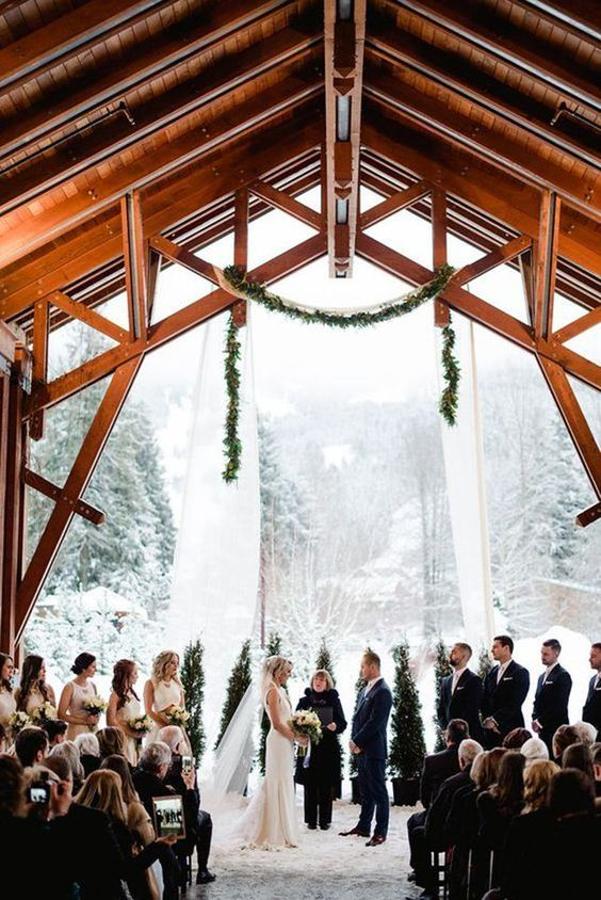 Y hablando de nieve, ¡que sea el mejor decorado de tu boda!