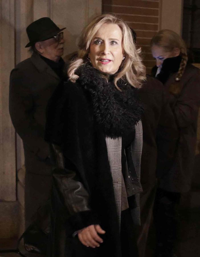 Nieves Herrero, autora del libro biográfico de Carmen Franco, asistió al funeral de esta en Madrid.