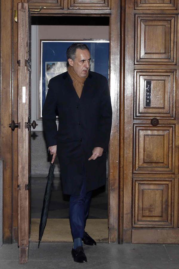 Jaime de Marichalar en la iglesia San Francisco de Borja, en Madrid, en el funeral de Carmen Franco.