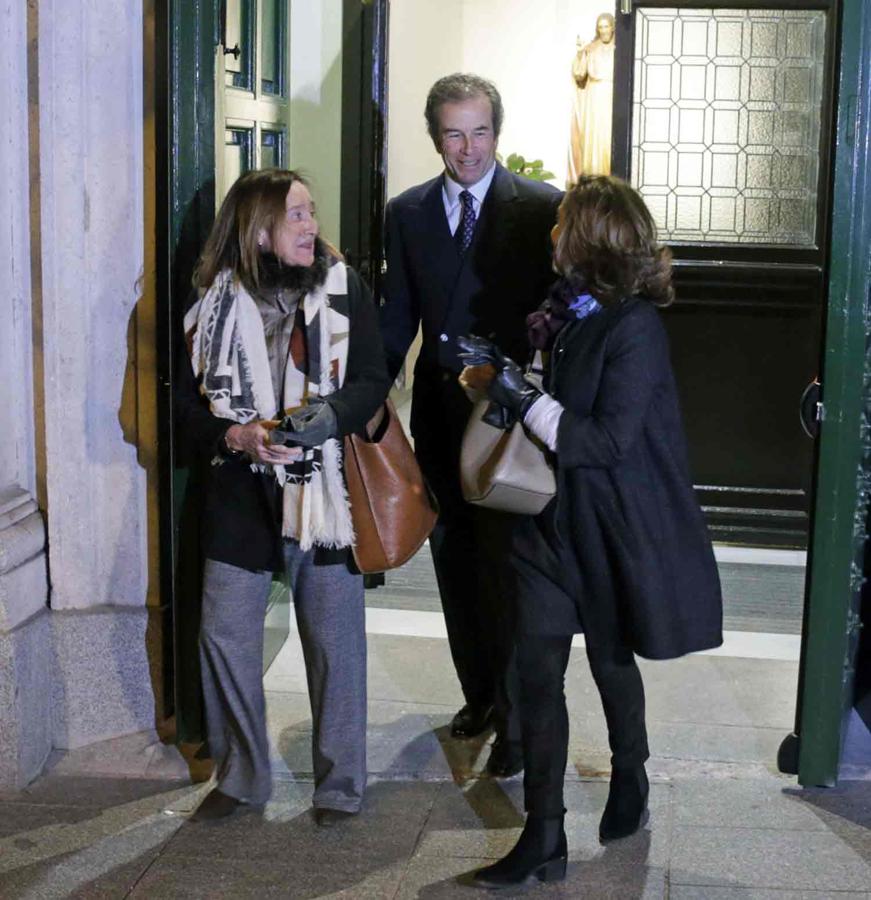 Johanes Osorio en el funeral de Carmen Franco.