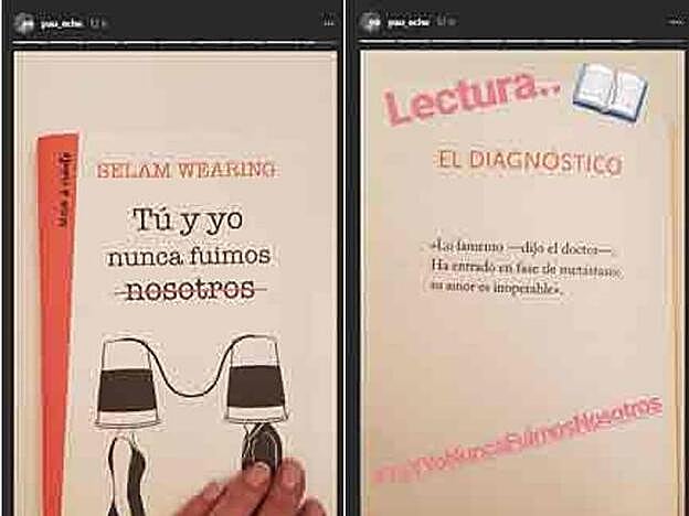 Estas son las fotos de las 'stories' de Echevarría.