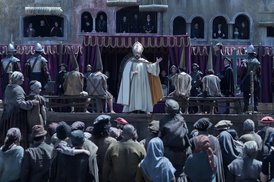Escena de 'La peste'. Transcurre por las calles de la Sevilla del siglo XVI.