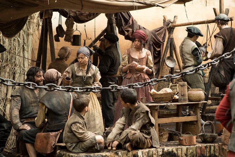 Escena de 'La peste'. Transcurre por las calles de la Sevilla del siglo XVI.