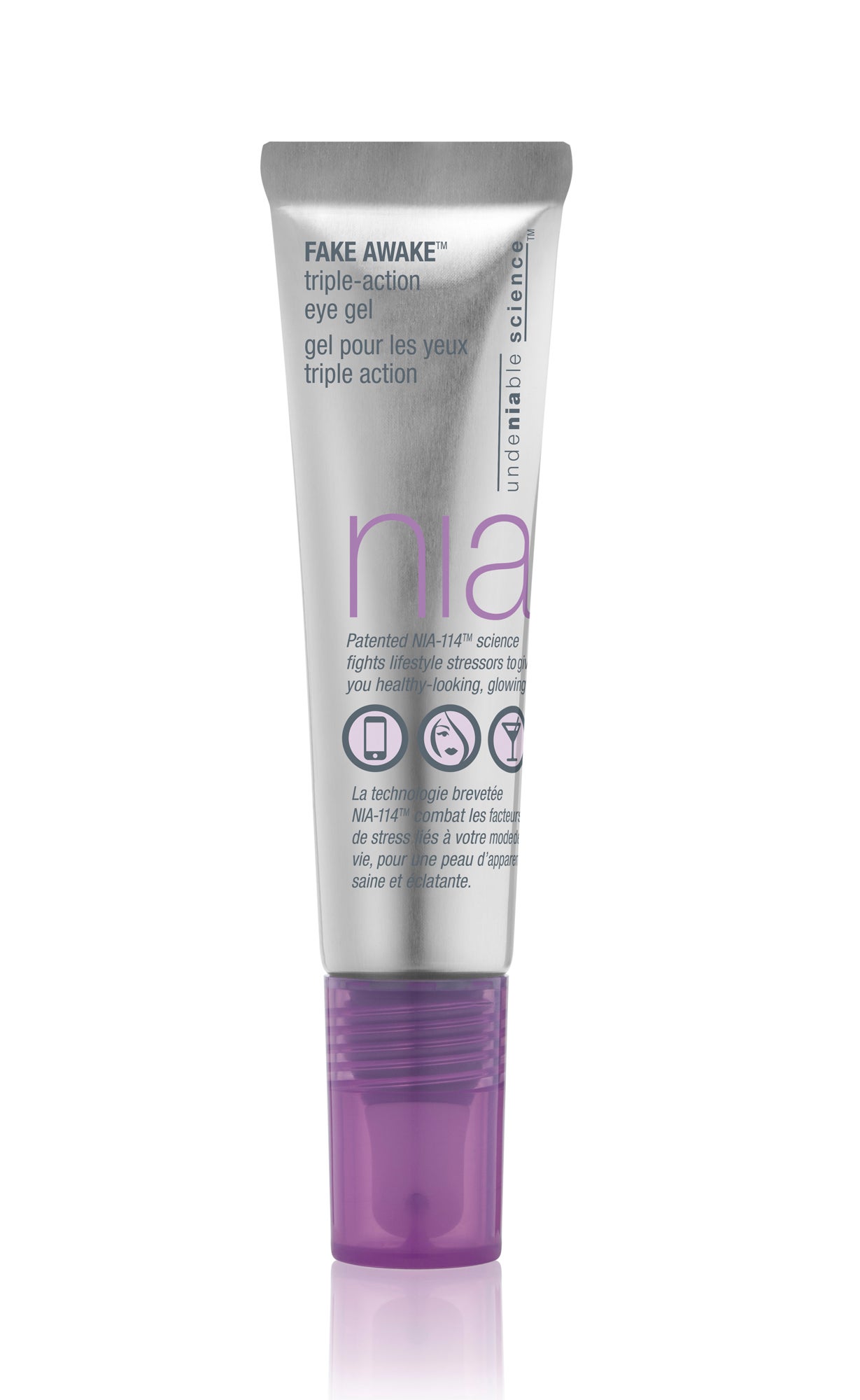 Fake Awake Gel para los ojos triple acción de Nia-Strivectin. Ilumina inmediatamente, suaviza y reduce las bolsas y líneas de expresión. (32€,en Sephora)