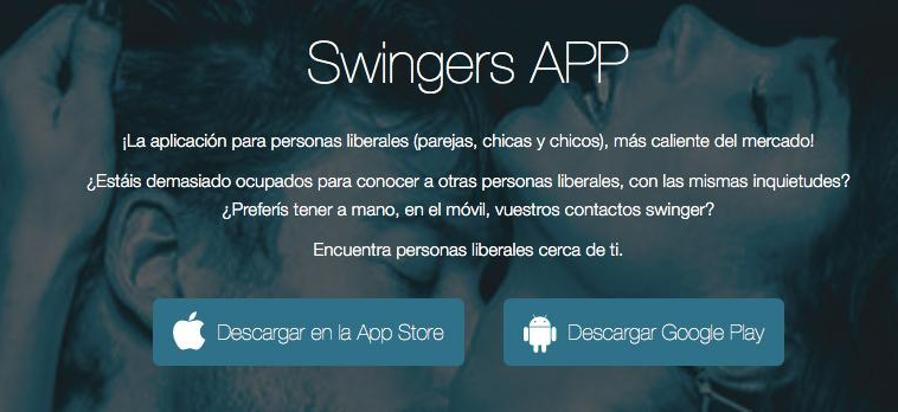 Para parejas liberales. Para abrir un perfil debes rellenar un breve formulario (edad, complexión, preferencias sexuales) y subir alguna foto. La app geolocaliza a la pareja e indica qué otros swingers están cerca de ti. Ambos miembros de la pareja pueden gestionar su perfil compartido y comprobar qué otros usuarios les atraen.