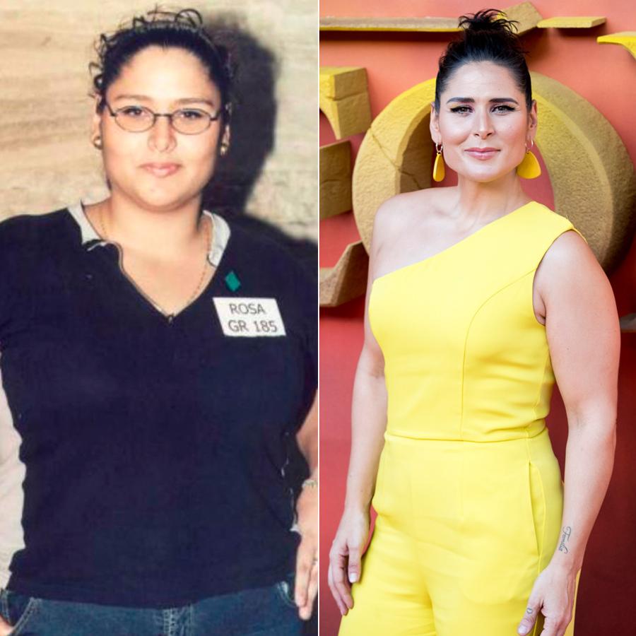 A la izquierda, Rosa López como la conocimos en 'OT'. A la derecha, en una imagen reciente.