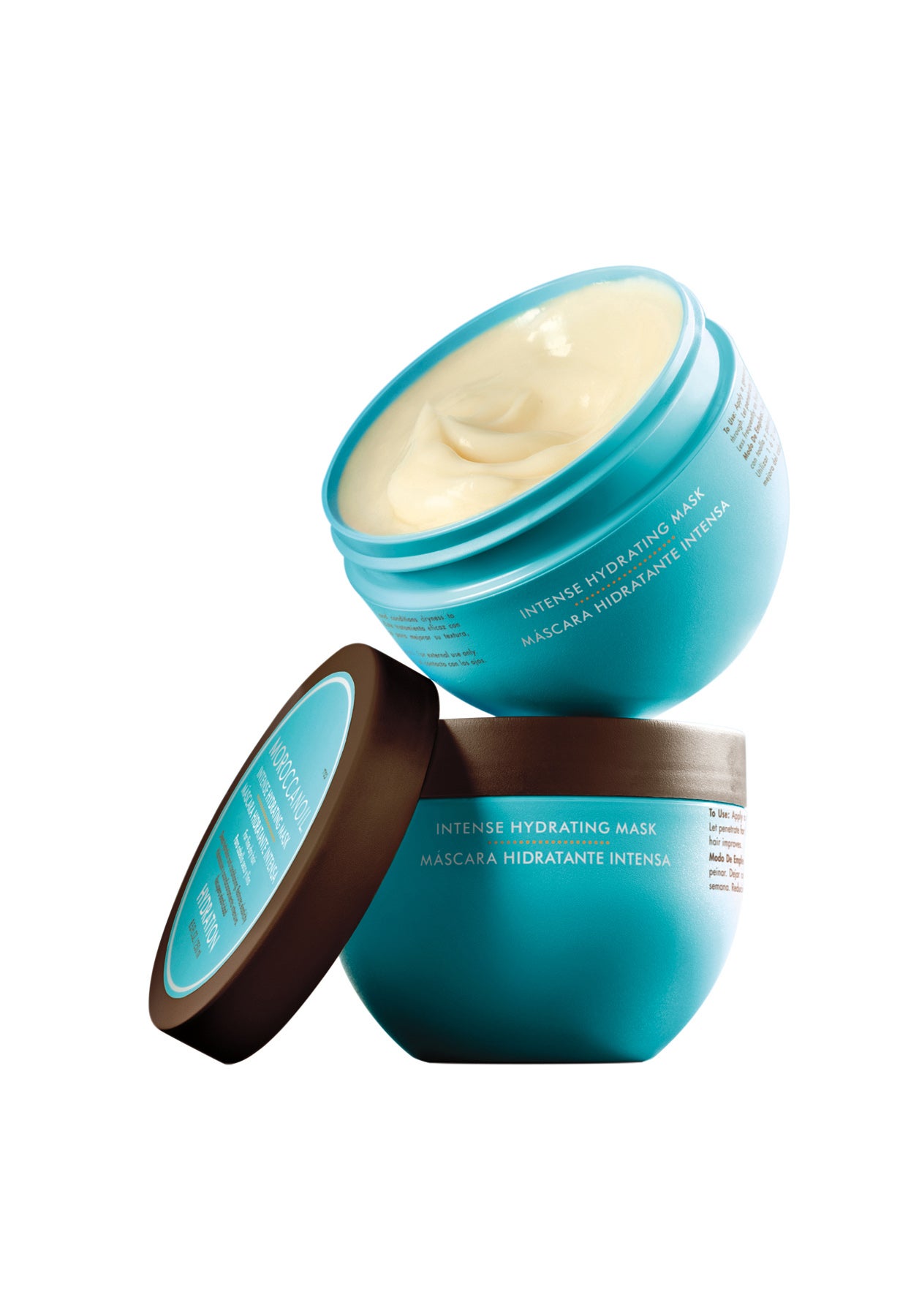 Mascarilla Hidratante Intensa de Moroccanoil. Su fórmula a base de aceite de Argán es perfecta para hidratar el cabello teñido y darle brillo y elasticidad. (37€)