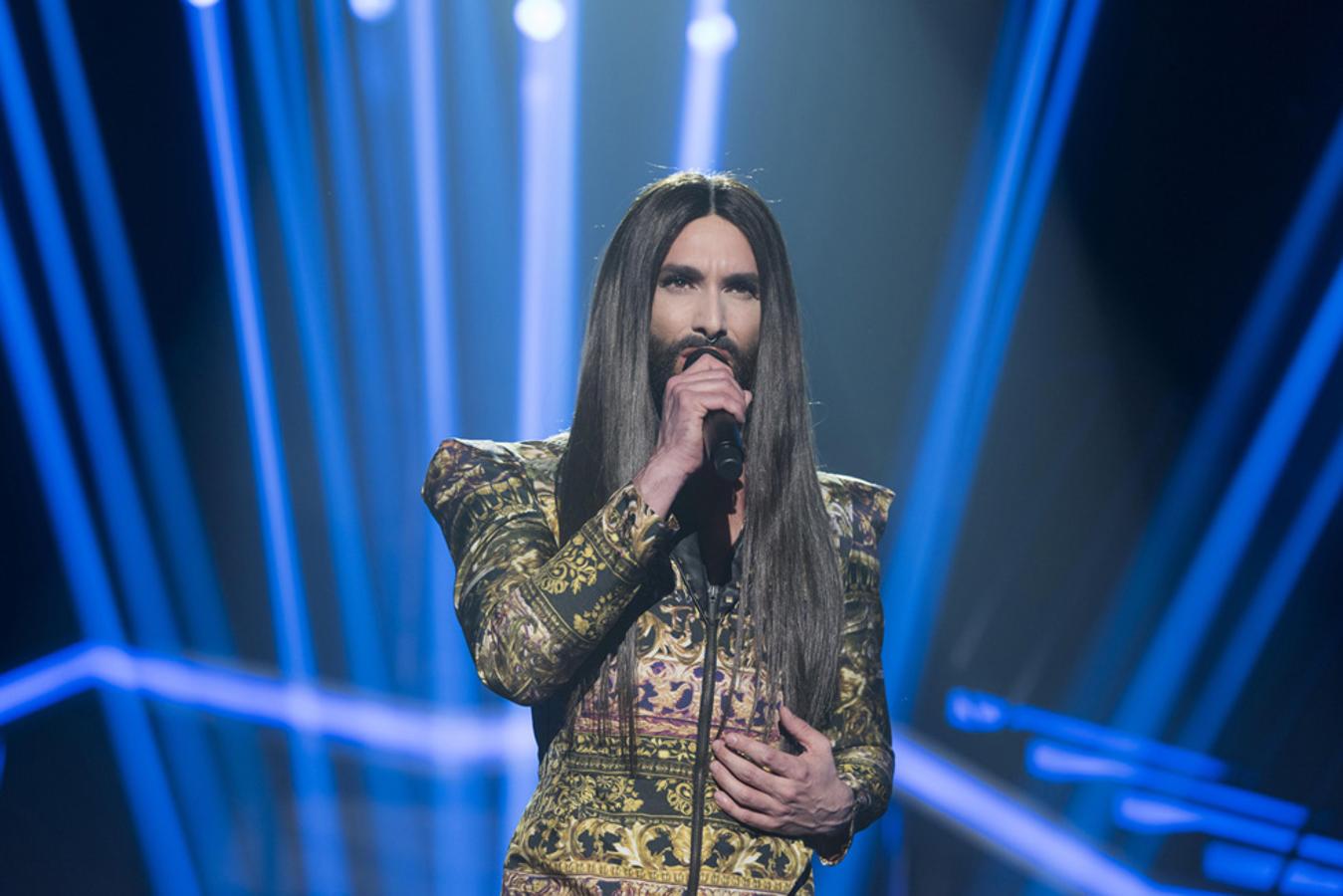 Conchita Wrust, ganadora de Eurovisión en el año 2014, cantó en la gala de Eurovisión.