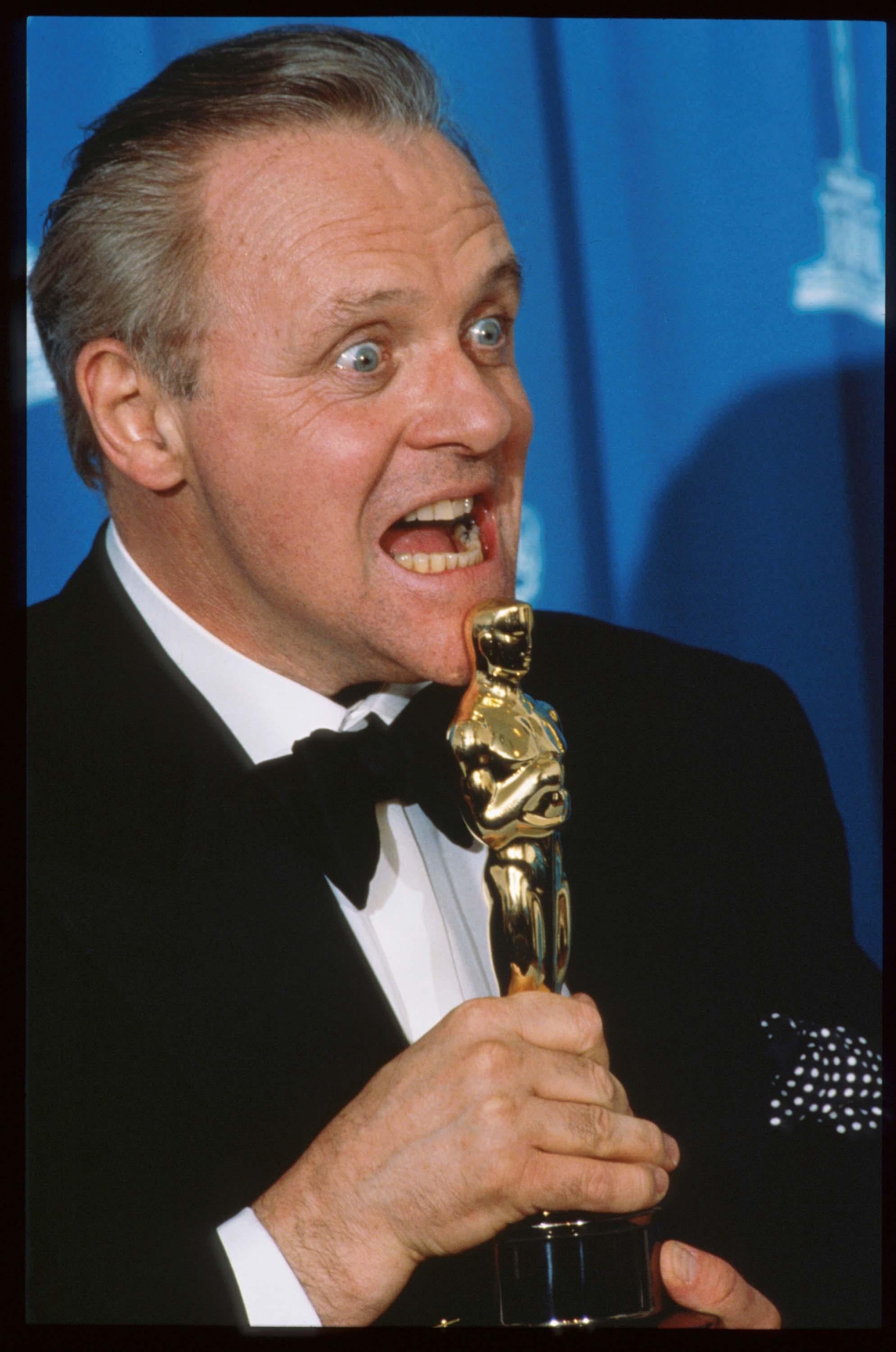 1992: Anthony Hopkins. Oscar Mejor Actor por 'El silencio de los corderos'