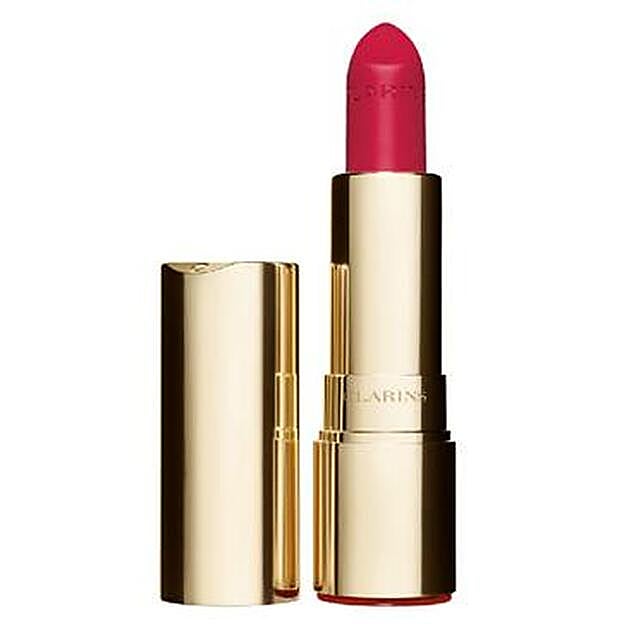 Joli Rouge Velvet en tono nº 760 de Clarins (26 €).