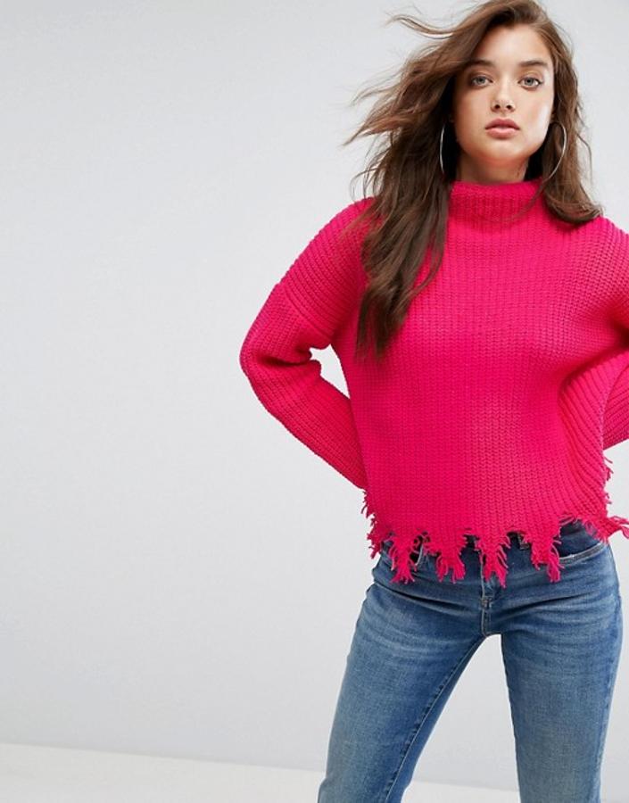 Jersey fucsia de Boohoo. Precio: 21,99 euros.