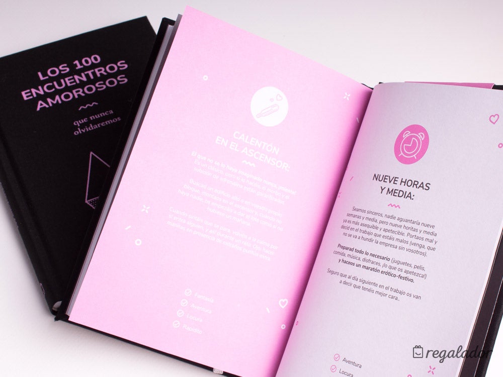 ¡No se os van a acabar las ideas! Ni os lo vais a pensar dos veces antes de lanzaros a la aventura con este maravilloso libro de 100 encuentros amorosos y picantes para vivir juntos.