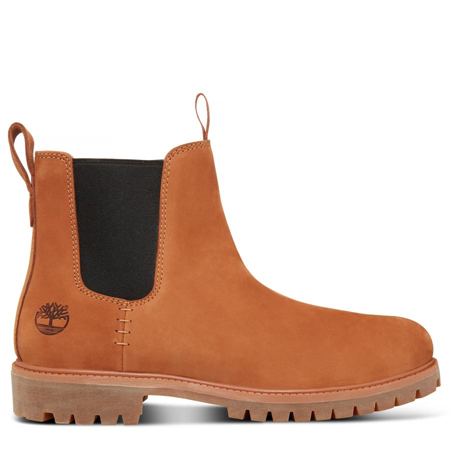 Botines de hombre con elástico de Timberland. Precio: 190 euros.