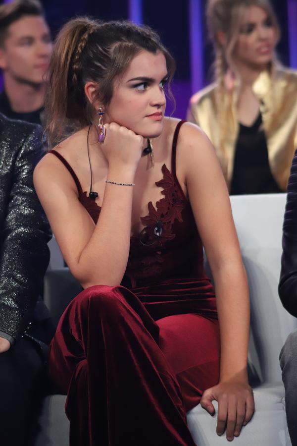 Amaia, con body velvet de Morgan. Cuesta 29,90 euros.