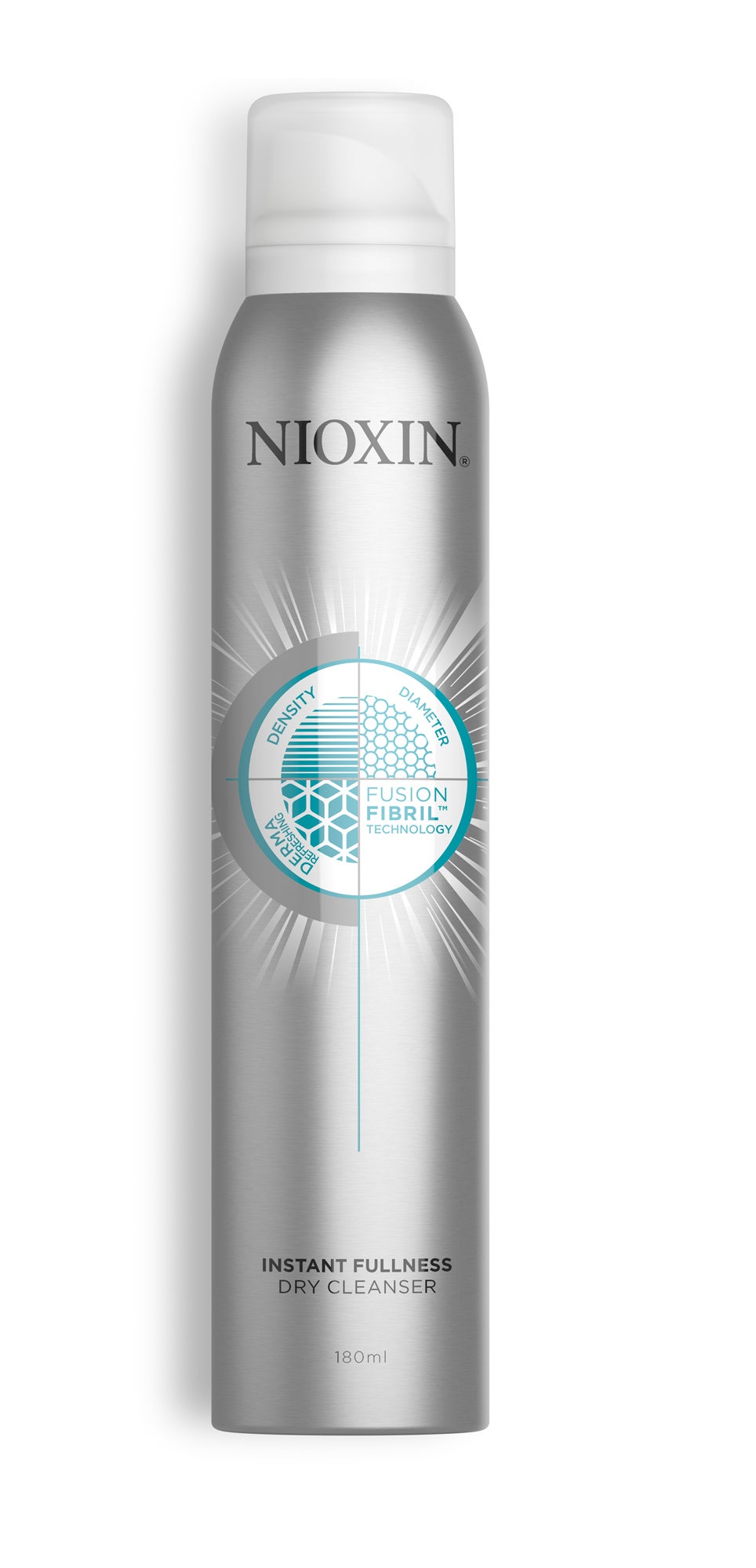 Champú en seco Nioxin Instant Fullness. Utiliza la innovadora tecnología Fusion Fibril que absorbe el exceso de sebo, dejando el cuero cabelludo limpio y fresco. (22,00€)