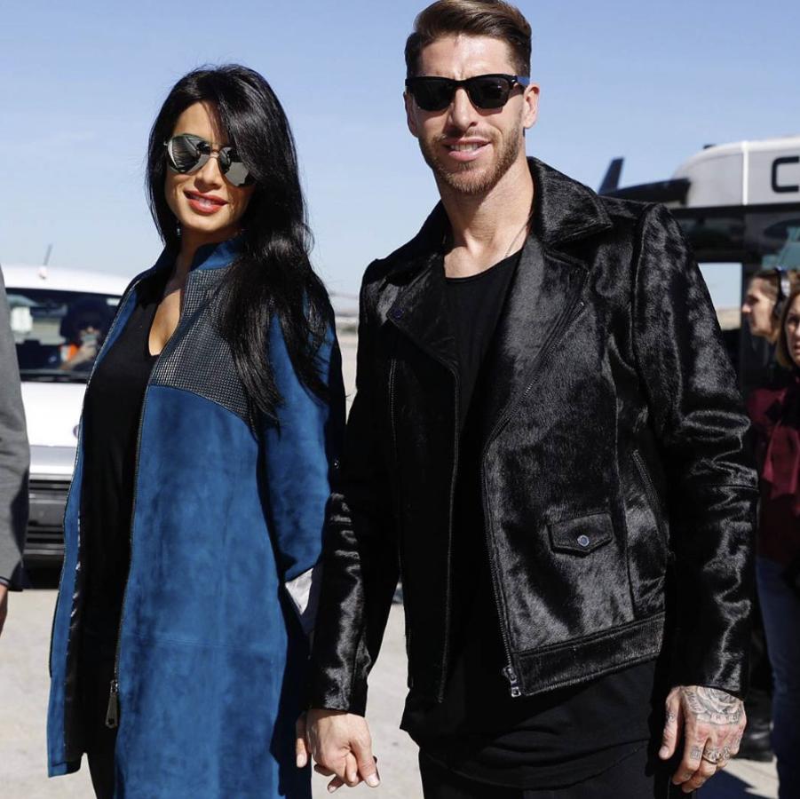 Arrumacos, besos y fotos familiares es lo que más postean Sergio Ramos y Pilar Rubio.