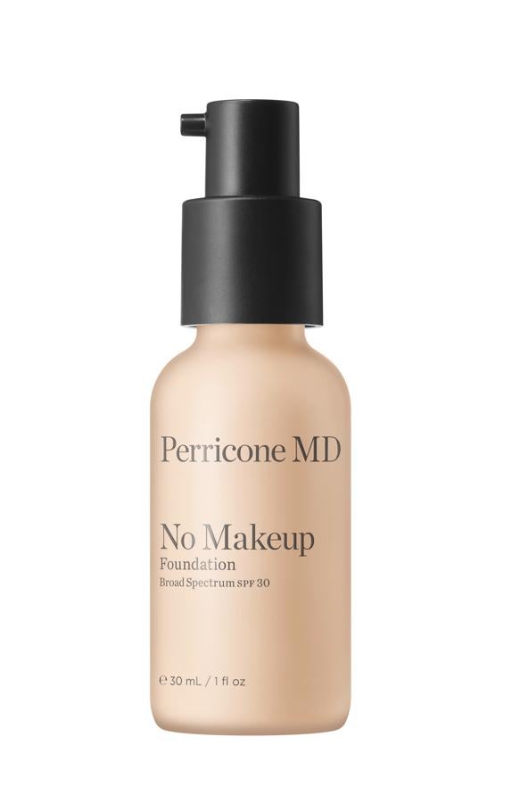 No Makeup Foundation de Perricone MD. Base de maquillaje ligera y natural para una piel fresca y luminosa que minimiza los poros y mejora la piel. (59€)