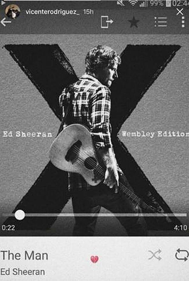 Pantallzo del Instagram 'stories' de Vicente, novio de Aitana.