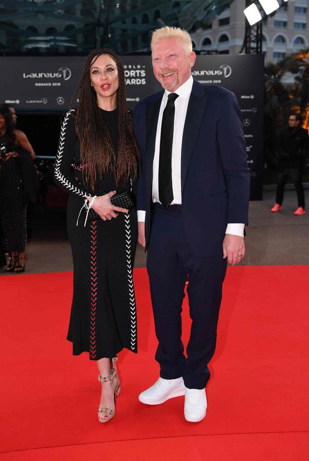 Boris y Lilly Becker en su aparición por la alfombra roja.
