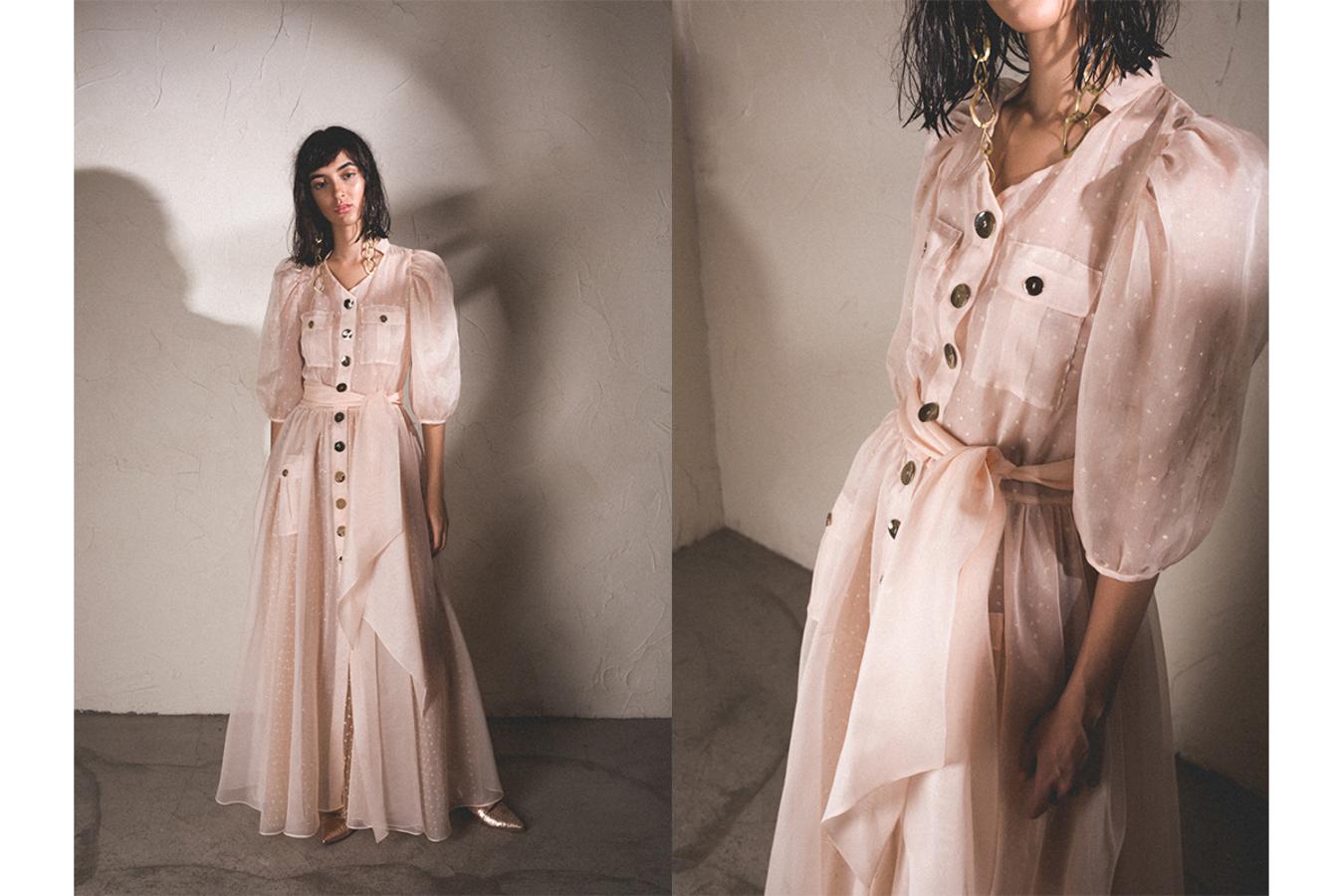 Vestido camisero de plumetti de Isabel Núñez.