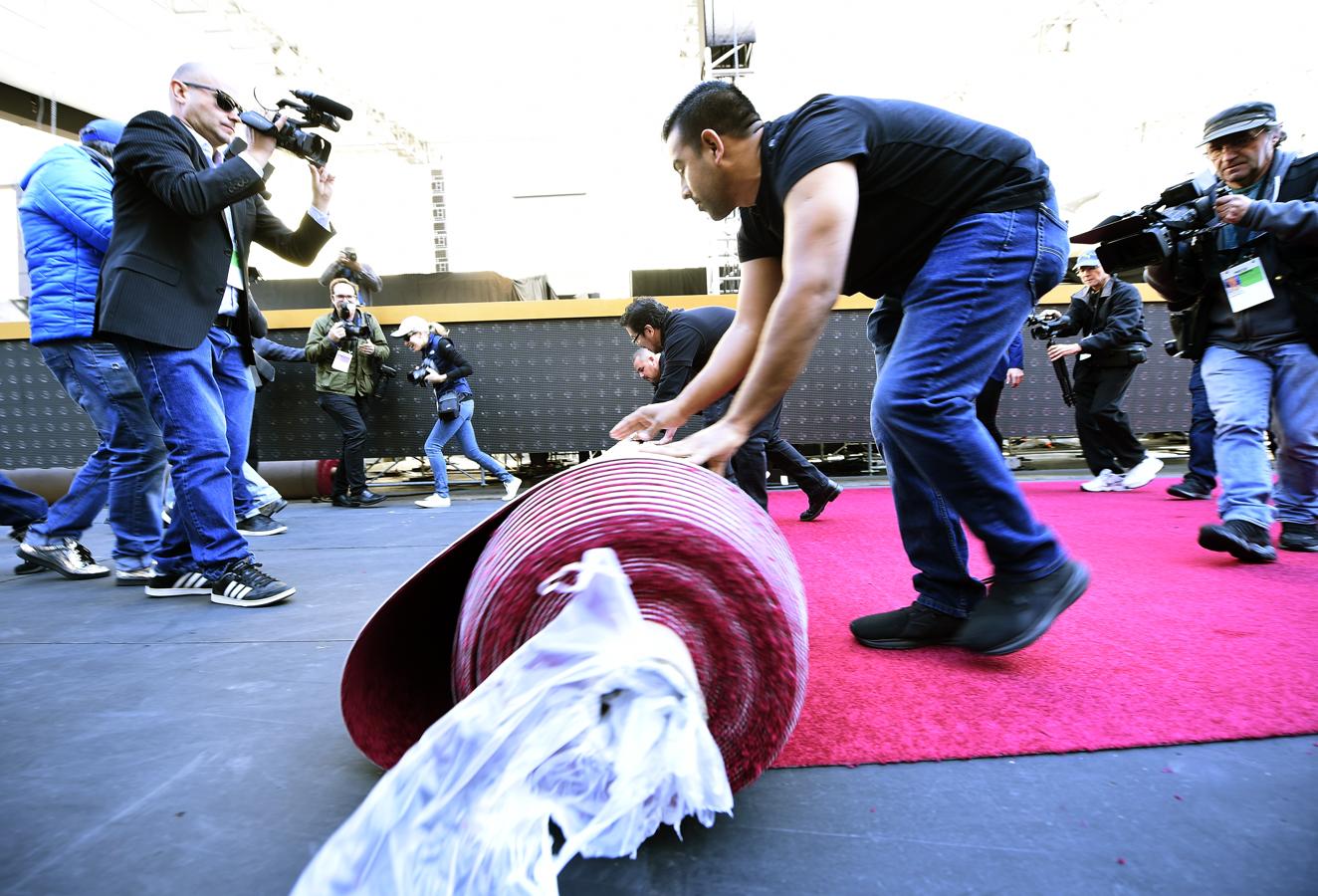 Se despliega la alfombra roja de los Premios Oscar de 2018