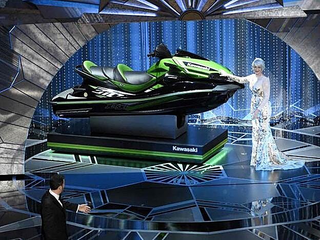 Imagen de la moto acuática con la que se obsequiaría al que consiga hacer el discurso más corto en los Premios Oscar 2018.
