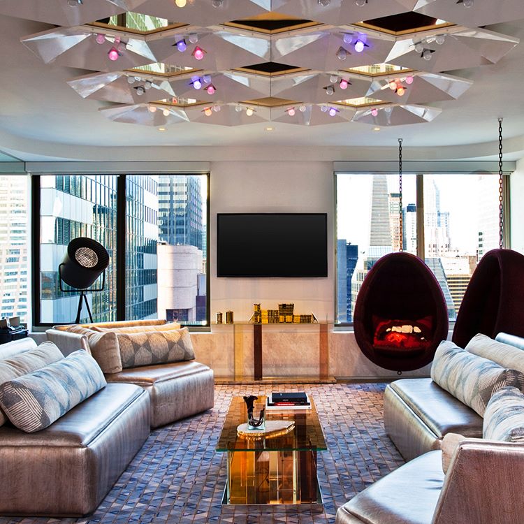 Hotel W en Times Square, Nueva York: 30.000 seguidores en Instagram. Habitaciones de diseño en medio de Times Square, la avenida con más movimiento de Nueva York. Foto: @wnewyork