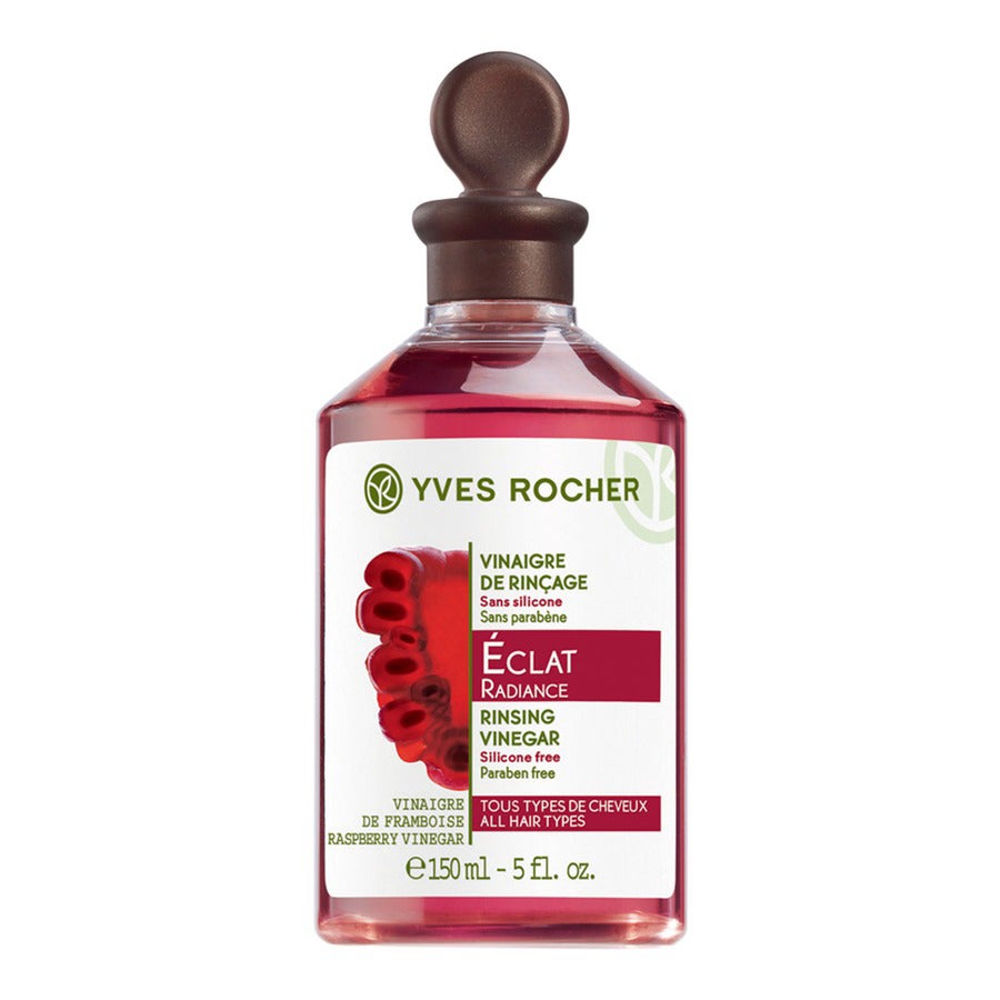 Éclat Radiance Rinsing Vinegar de Yves Rocher. Realza el brillo natural de tu cabello y lo deja radiante. (4,85€)