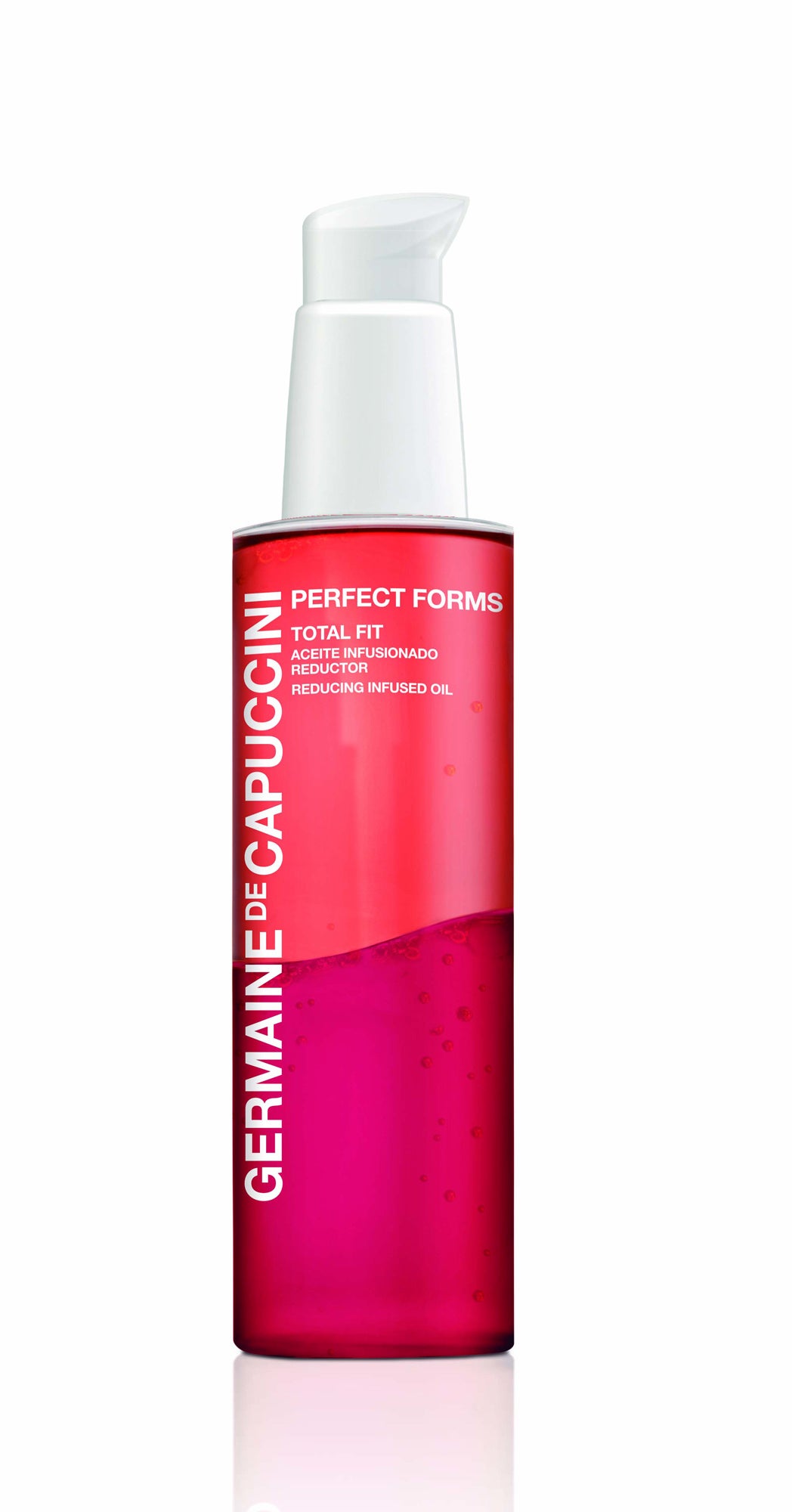 Total Fit de Germaine de Capuccini. Aceite reductor, anticelulítico y reafirmante perfecto para reducir la piel de naranja, afinar la silueta y modelar el contorno. (44,45€)