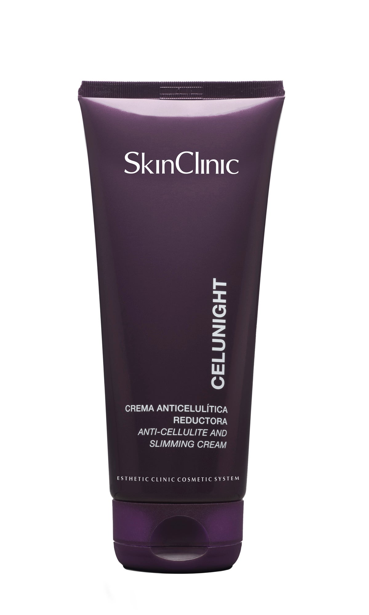 Celunight de SkinClinic. Crema anticelulítica reductora que actúa sobre la proteína circadiana de la grasa. Noche y día, de rápida absorción y acabado sedoso. (57,60€, 200ml)