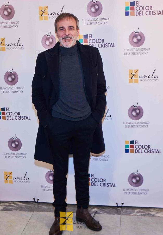 Fernando Guillén Cuervo posa antes del visionado del documental 'El fantástico hidalgo de la estepa póntica'.