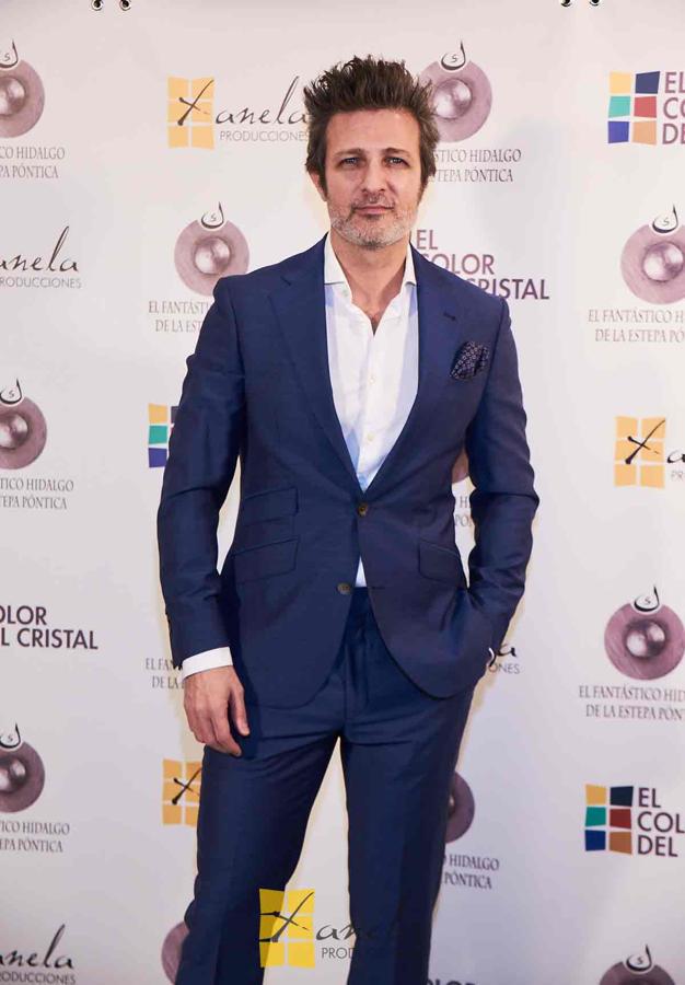 Jesús Olmedo posa antes de la proyección de 'El fantástico hidalgo de la estepa póntica' en el Círculo de Bellas Artes de Madrid.